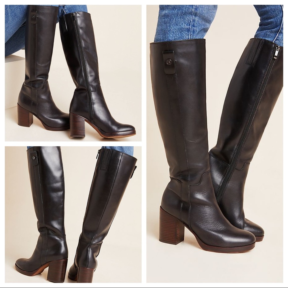 NIB Franco Sarto Kendra Tall Block Heel Boots